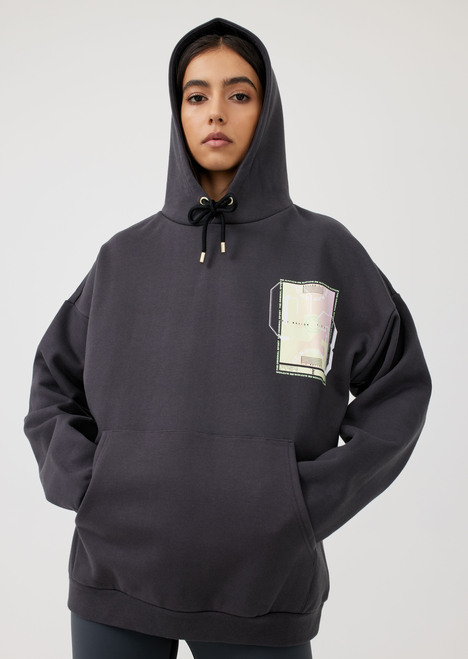 Goal Kick Hoodie in Charcoal