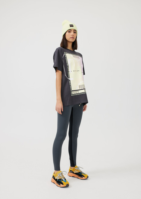 Goal Kick Tee in Charcoal