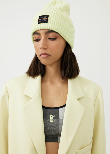 Courtside Beanie in Yellow