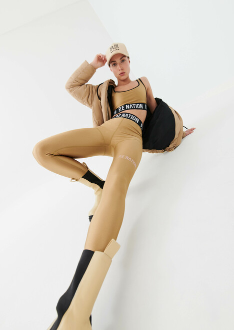 Goal Side Legging in Tannin