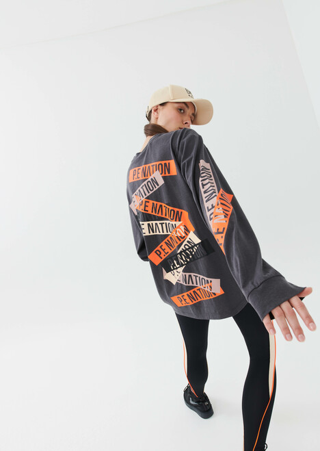 Salto LS Top in Charcoal