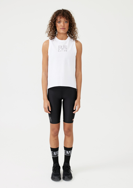 Shuffle Tank in White