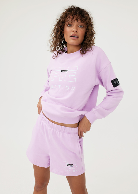 Stadium Short in Soft Purple