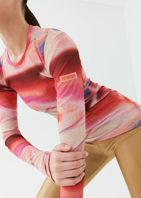 Upfield LS Top in Print Upfield LS Top in Print