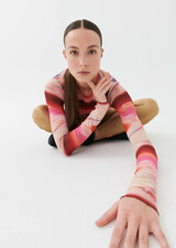 Upfield LS Top in Print