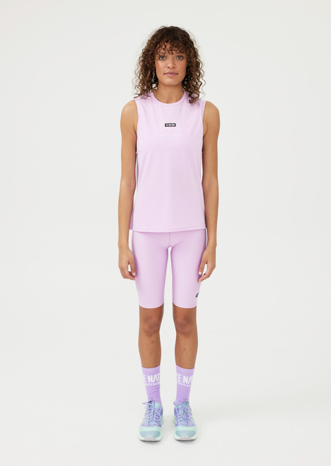Twist Serve Tank in Soft Purple