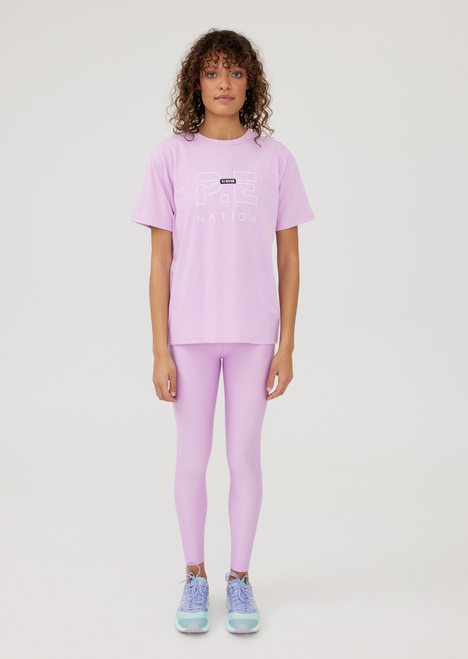 Heads Up Tee in Soft Purple