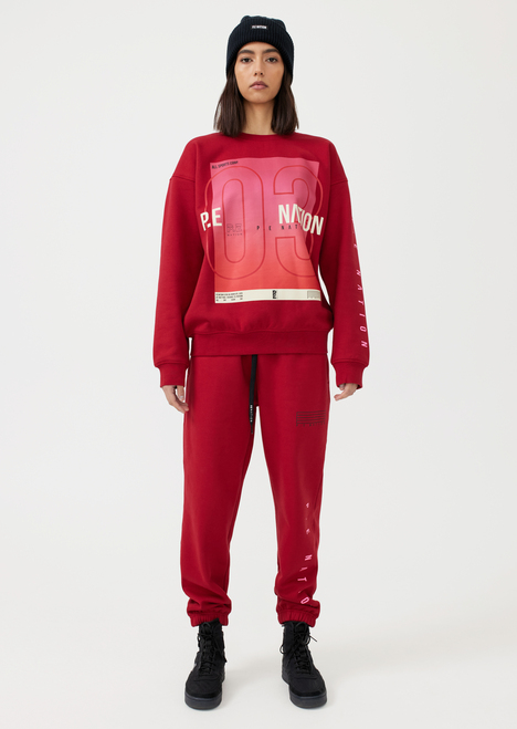Courtside Trackpant in Chilli