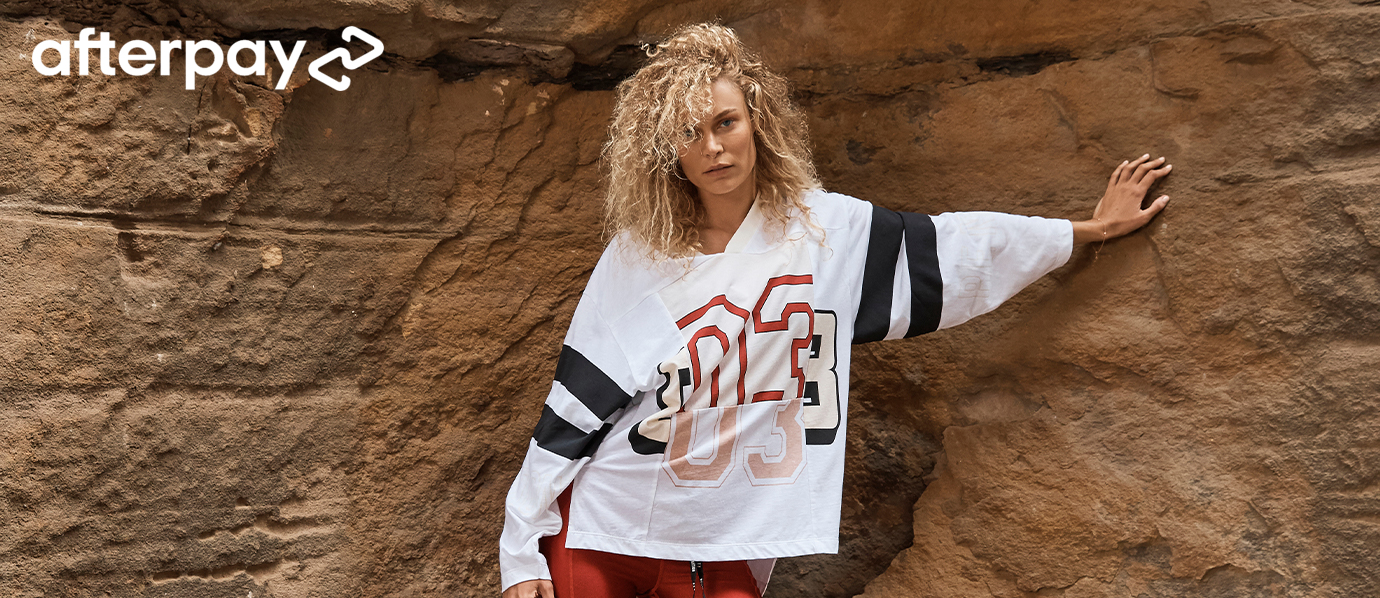 Shop Now. Pay Later with Afterpay and P.E Nation
