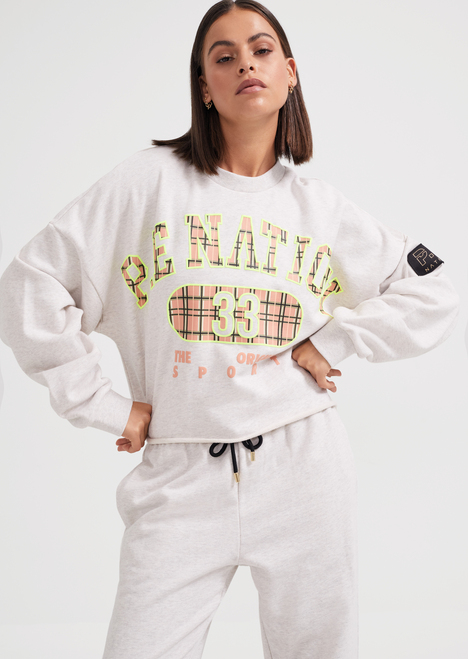 Trail Blazer Sweat in Grey Marl